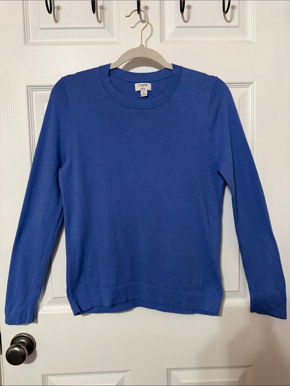 J. Crew Crewneck Sweater in Bright Cobalt
